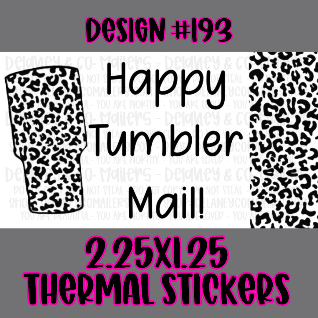 Happy Mail - 2.25x1.25 Thermal Pkg. Stickers