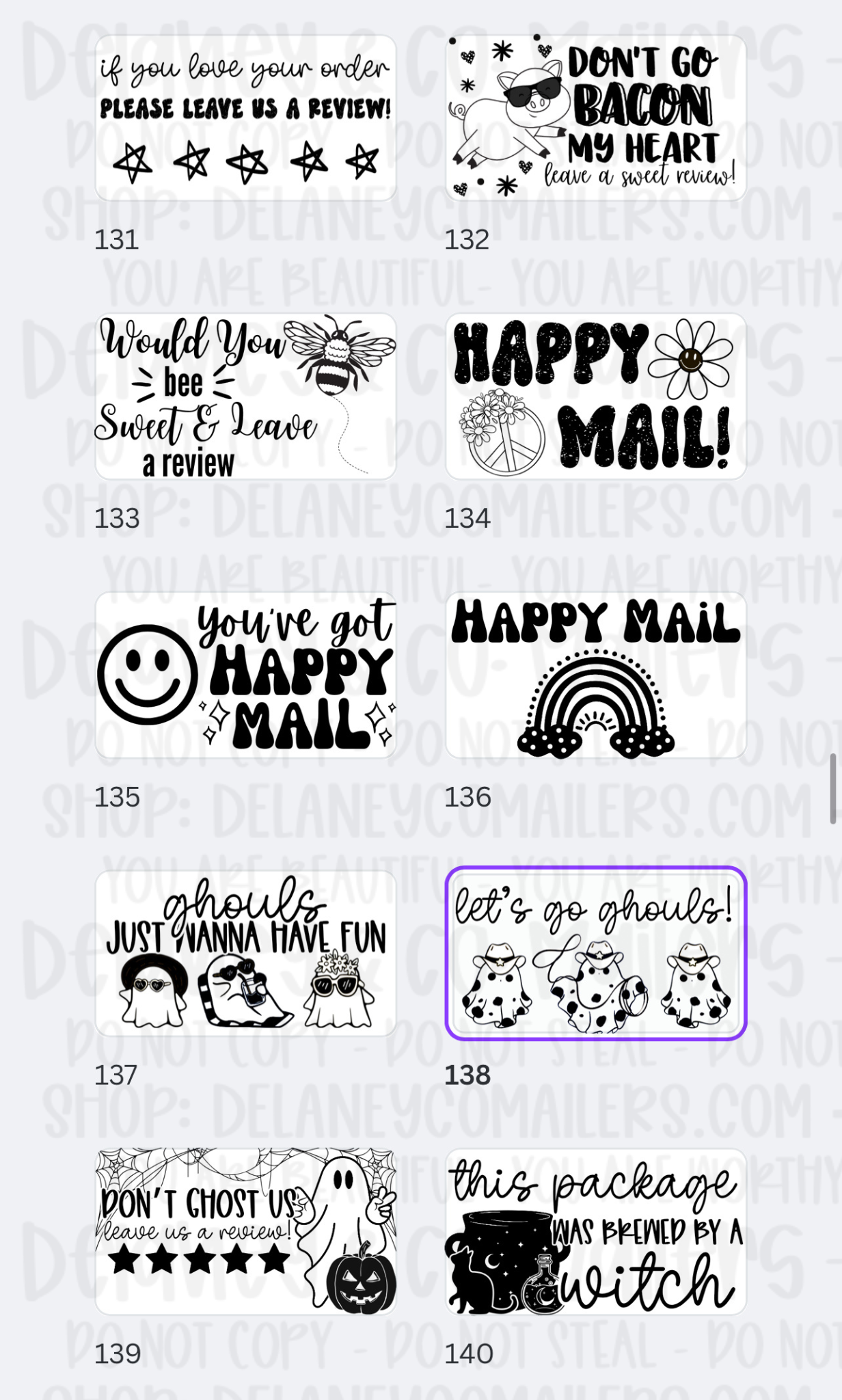 Miscellaneous [2] - 2.25x1.25 Thermal Pkg. Stickers