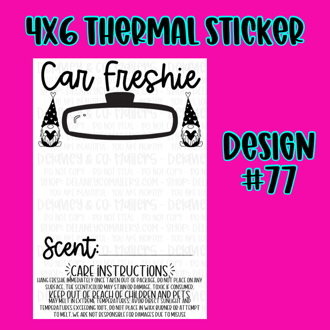 4x6 Thermal Pkg. Stickers [SemiCustom]