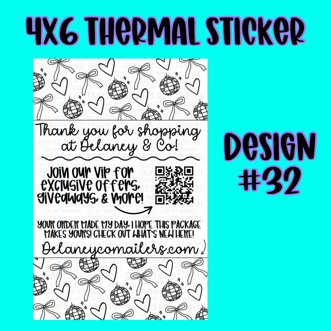 4x6 Thermal Pkg. Stickers [SemiCustom]