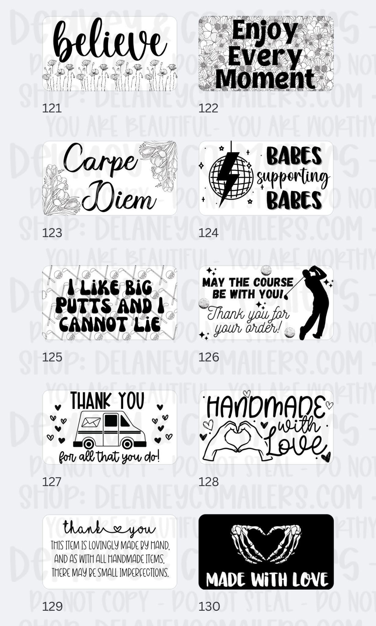 Miscellaneous [2] - 2.25x1.25 Thermal Pkg. Stickers