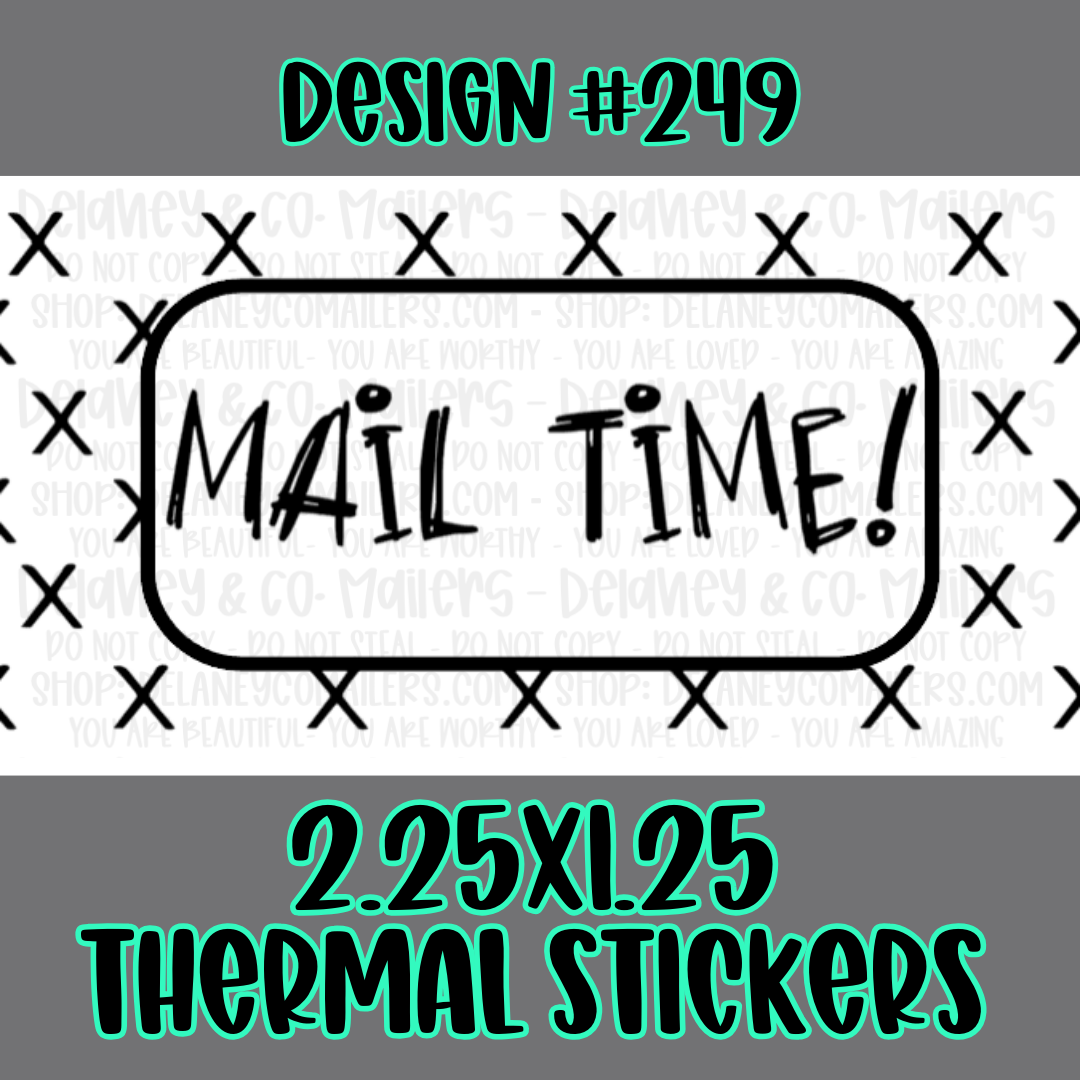 Happy Mail - 2.25x1.25 Thermal Pkg. Stickers