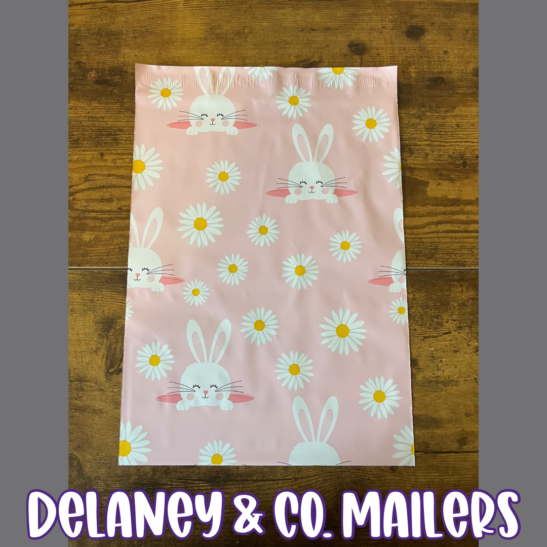 10x13 Pink Bunny Polymailer [10]