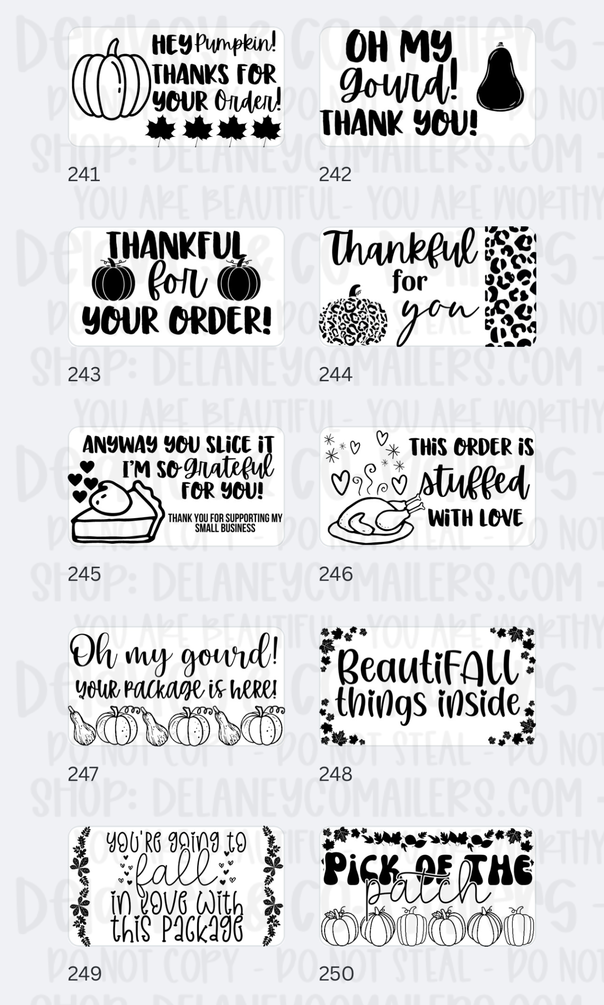 Miscellaneous [2] - 2.25x1.25 Thermal Pkg. Stickers