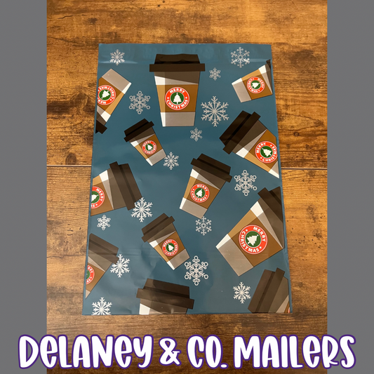 10x13 Christmas Coffee Polymailer [10]