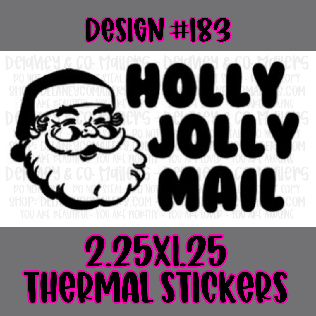 Happy Mail - 2.25x1.25 Thermal Pkg. Stickers