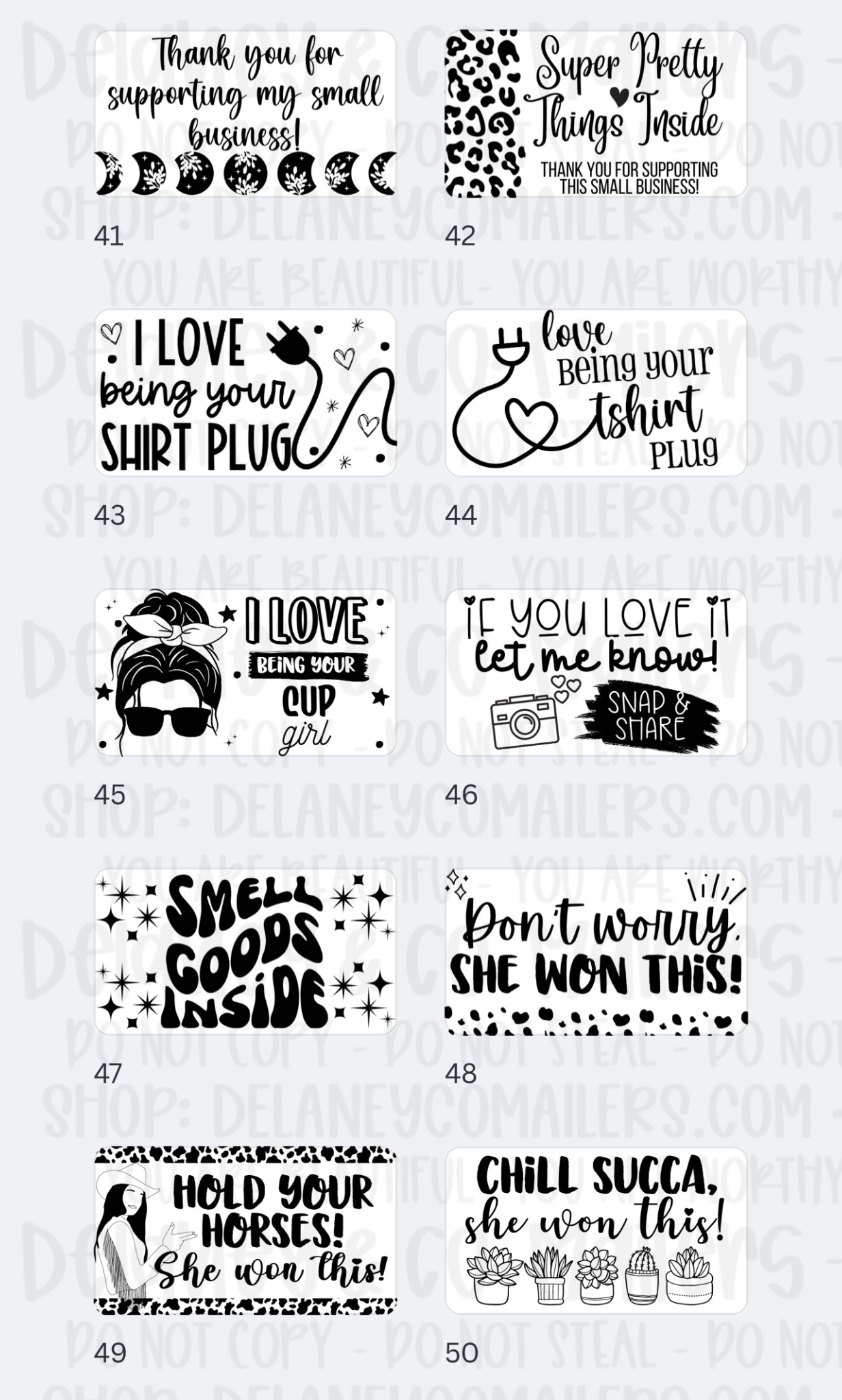 Miscellaneous [2] - 2.25x1.25 Thermal Pkg. Stickers