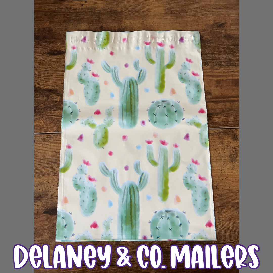 10x13 Yellow Cactus Polymailer [10]