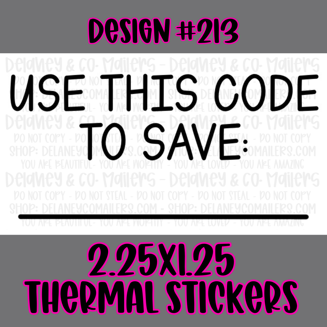 Miscellaneous - 2.25x1.25 Thermal Pkg. Stickers