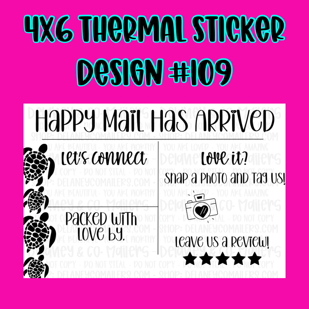 4x6 Thermal Pkg. Stickers [SemiCustom]