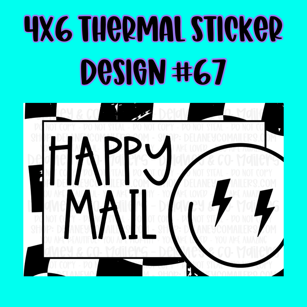 4x6 Thermal Pkg. Stickers.