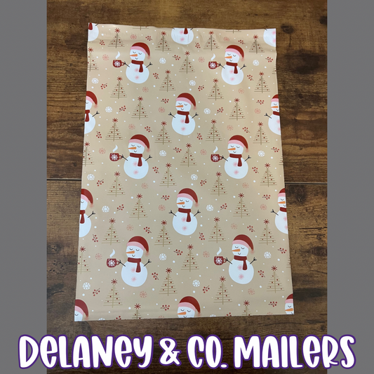 14x17 Tan Snowman Polymailer [5]