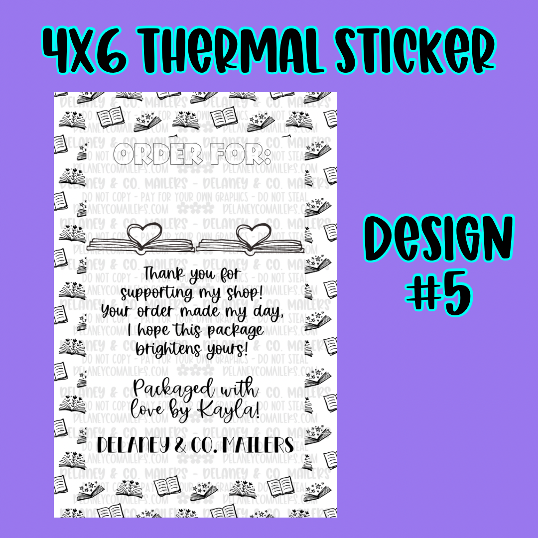 4x6 Thermal Pkg. Stickers [SemiCustom]