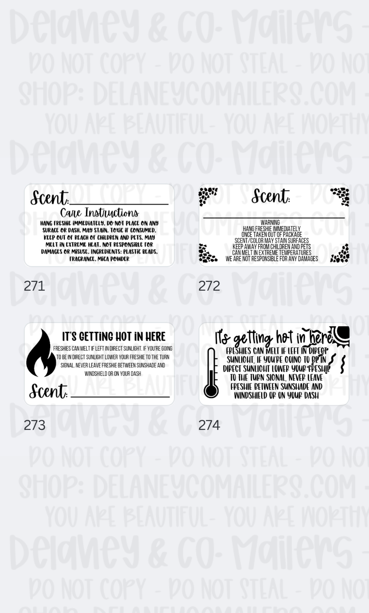 Miscellaneous [2] - 2.25x1.25 Thermal Pkg. Stickers