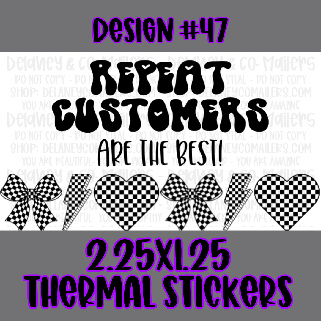 Miscellaneous - 2.25x1.25 Thermal Pkg. Stickers