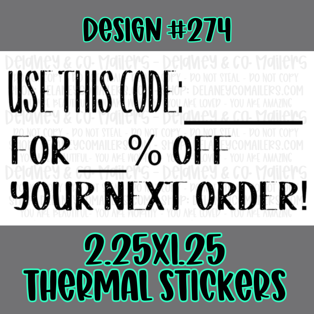 Miscellaneous - 2.25x1.25 Thermal Pkg. Stickers