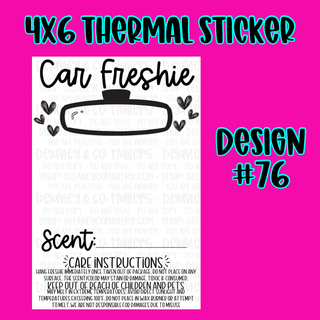 4x6 Thermal Pkg. Stickers [SemiCustom]