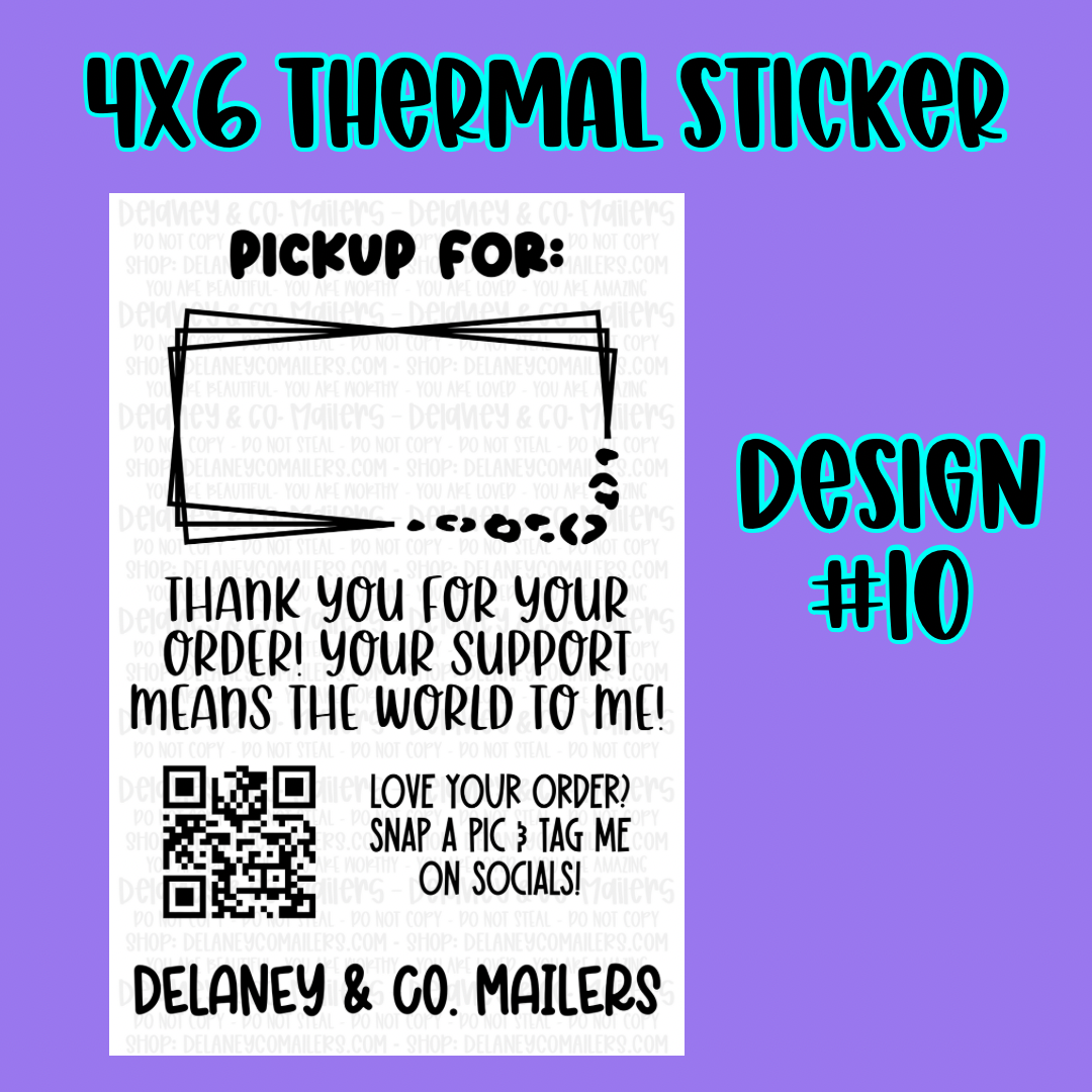 4x6 Thermal Pkg. Stickers [SemiCustom]