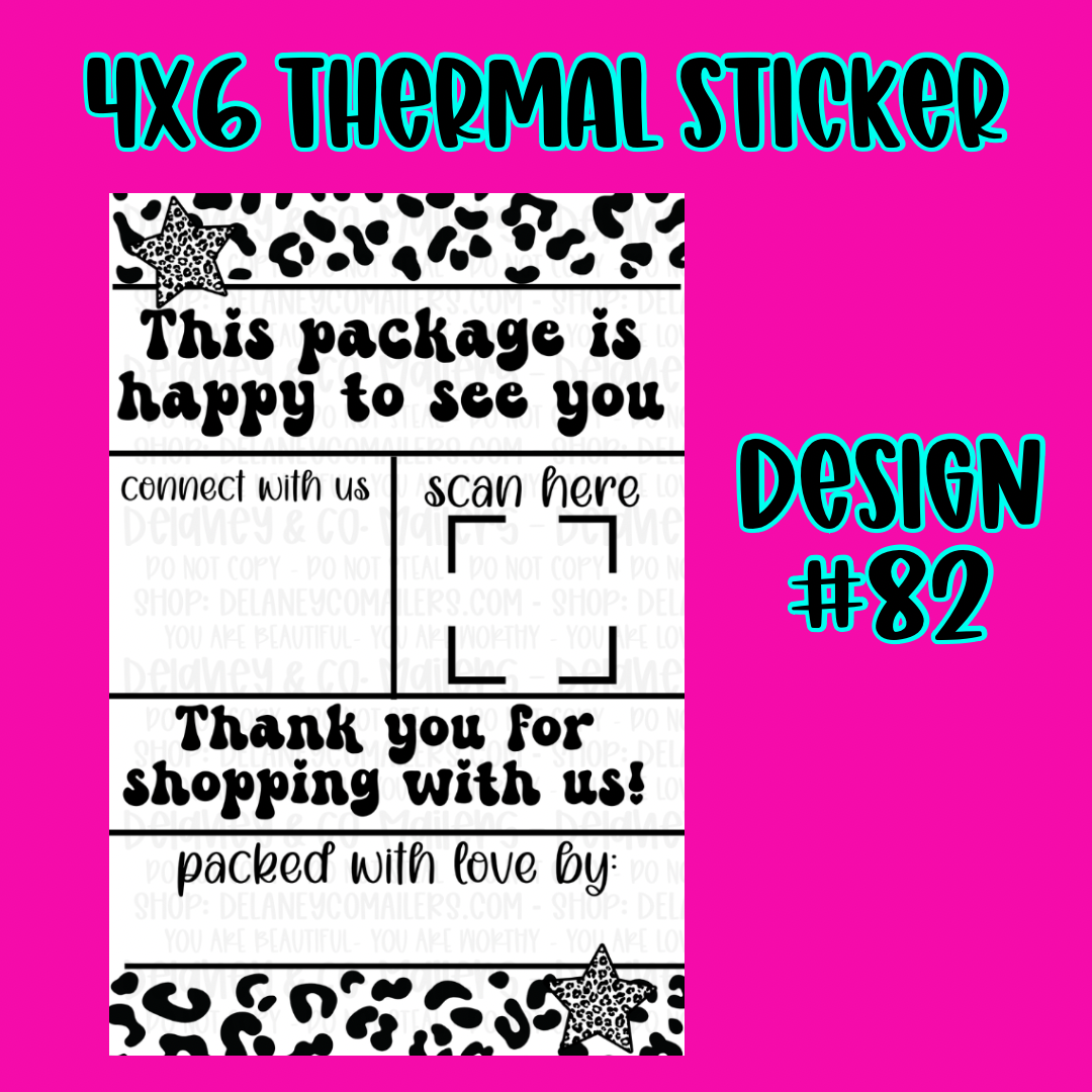 4x6 Thermal Pkg. Stickers [SemiCustom]