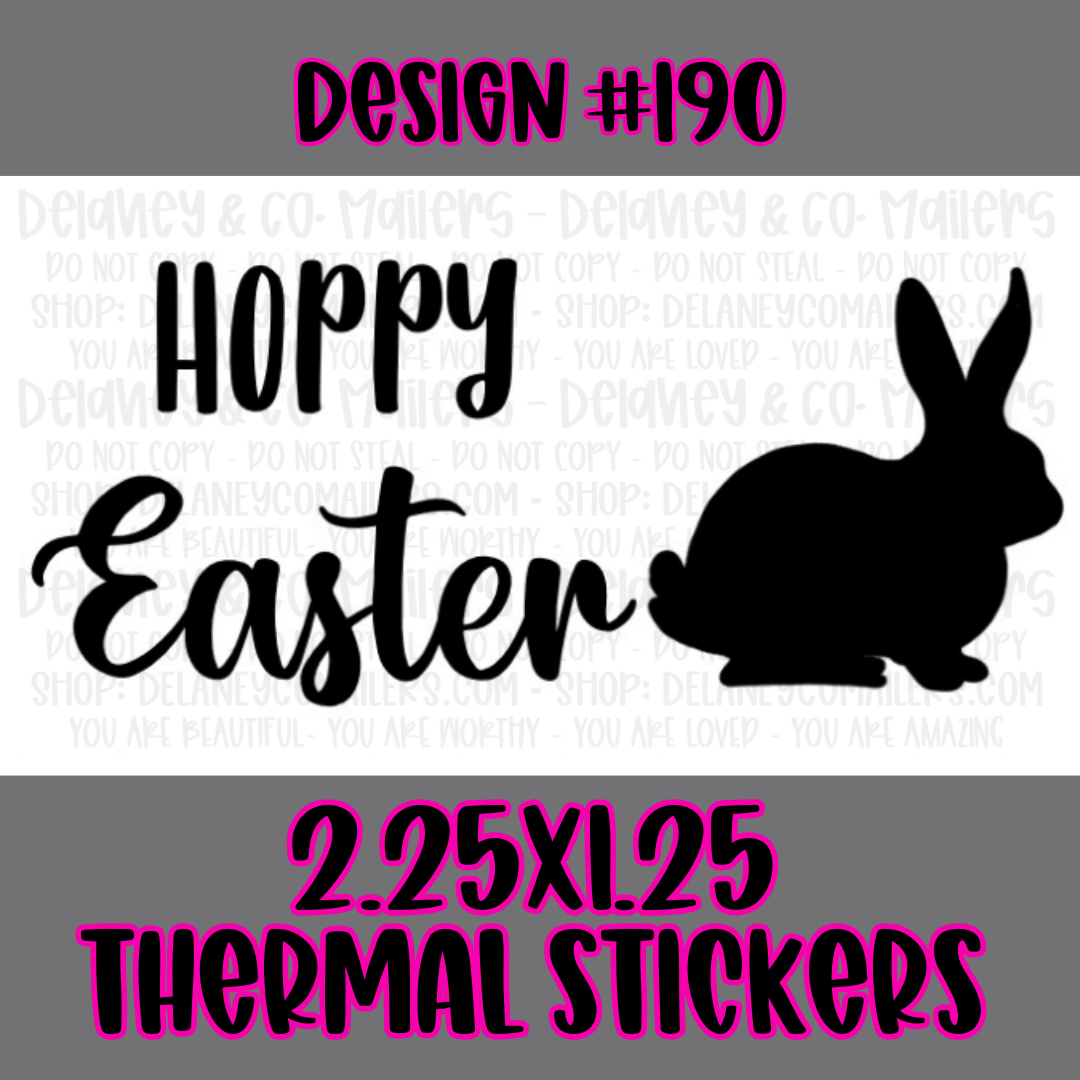 Holiday - 2.25x1.25 Thermal Pkg. Stickers