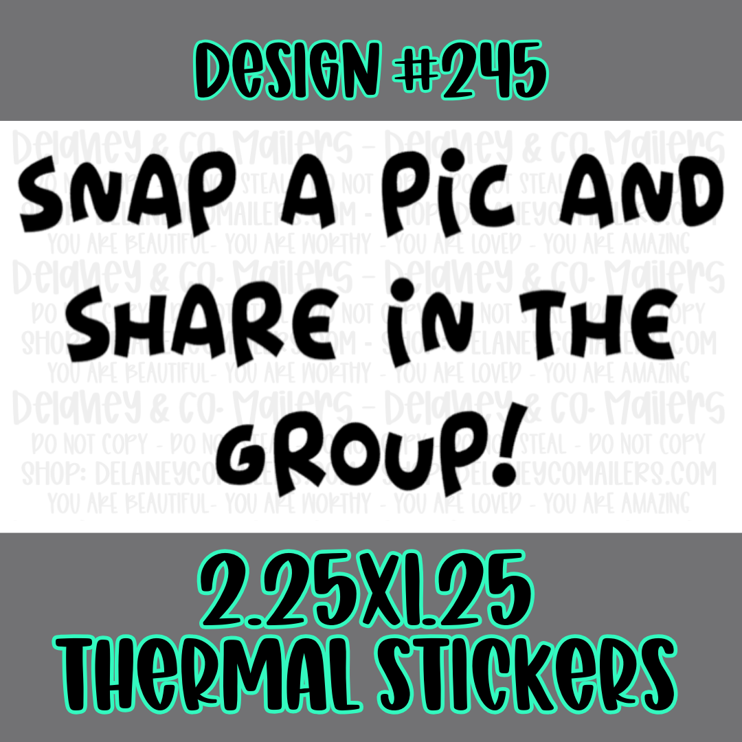 Leave A Review - 2.25x1.25 Thermal Pkg. Stickers