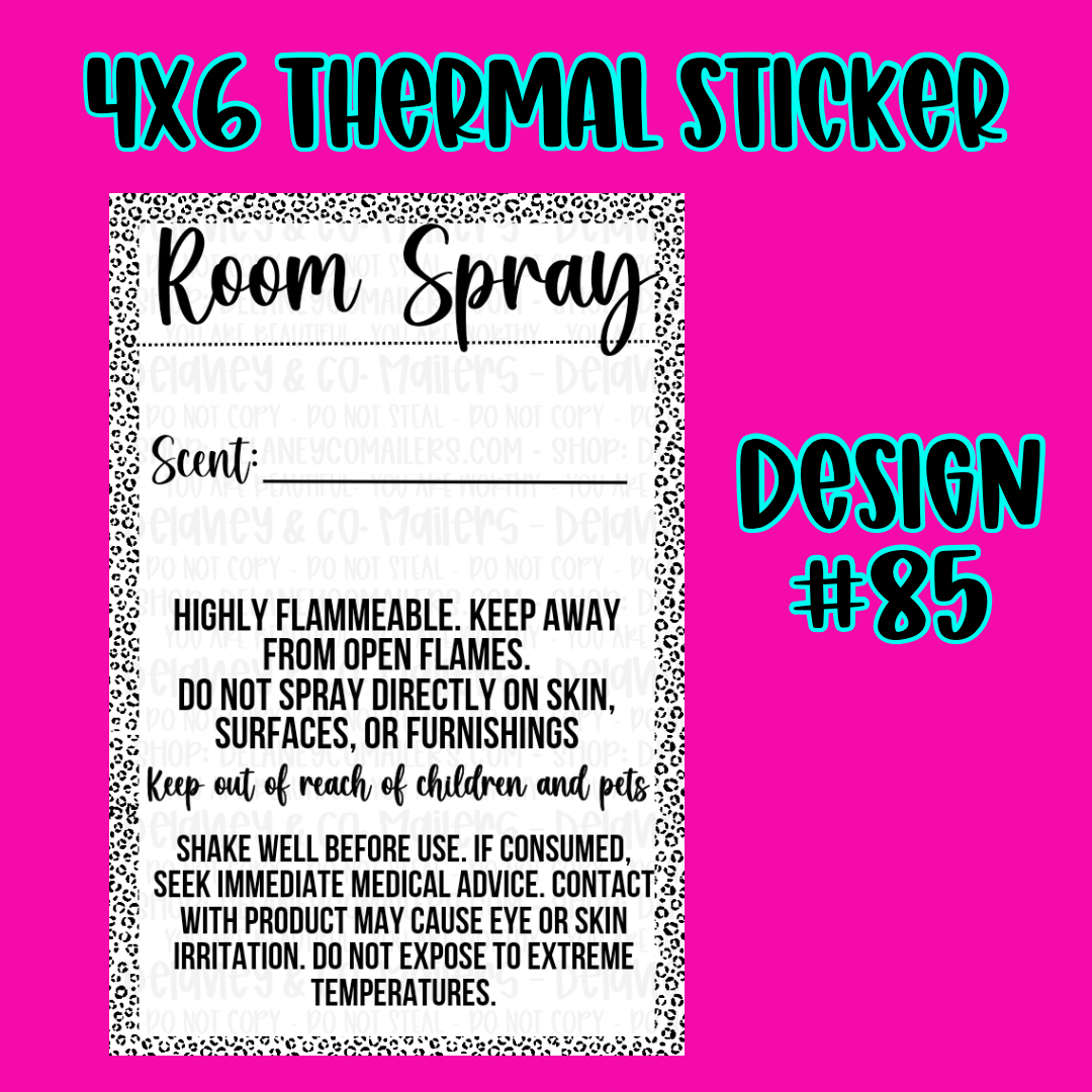 4x6 Thermal Pkg. Stickers [SemiCustom]
