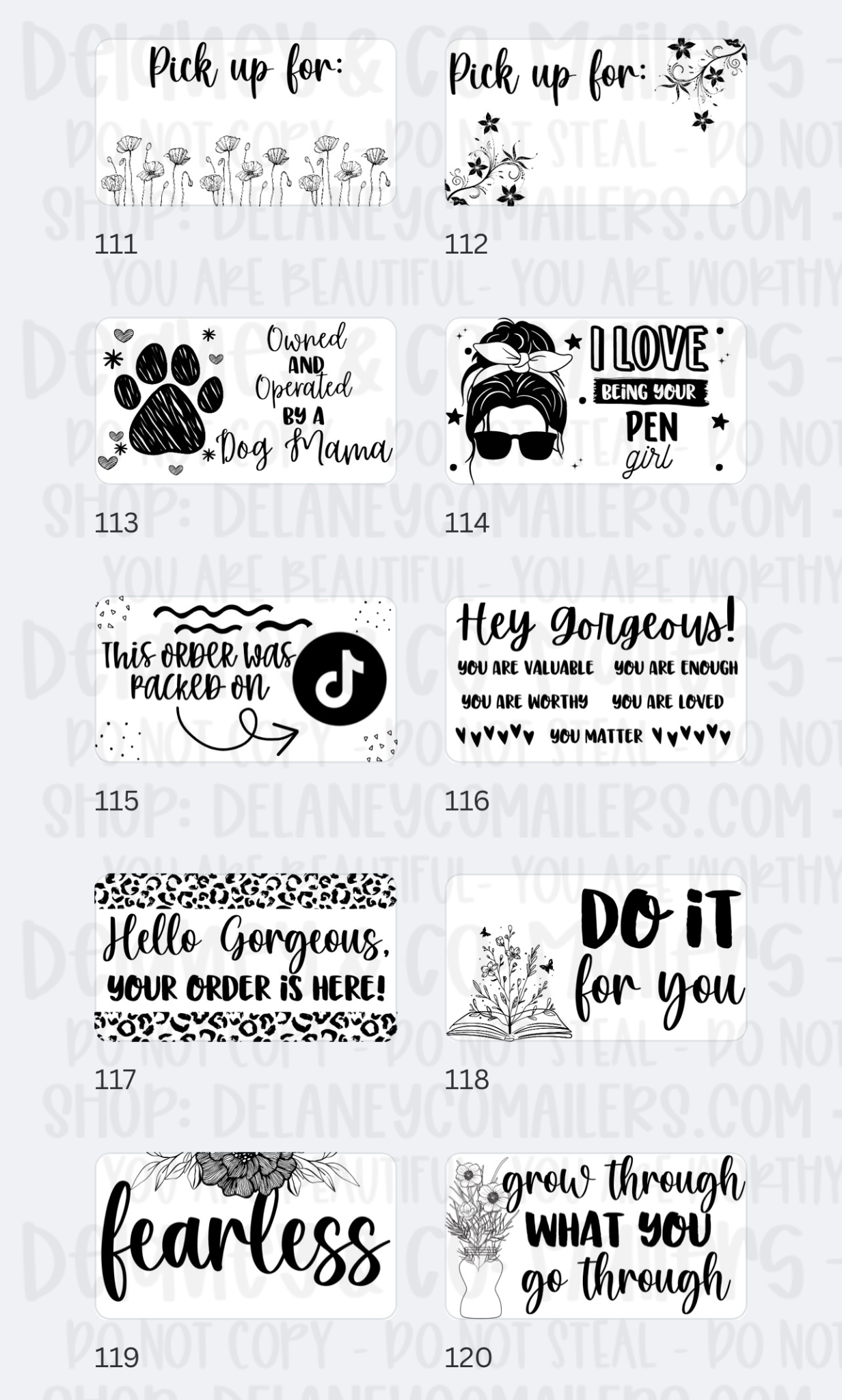 Miscellaneous [2] - 2.25x1.25 Thermal Pkg. Stickers