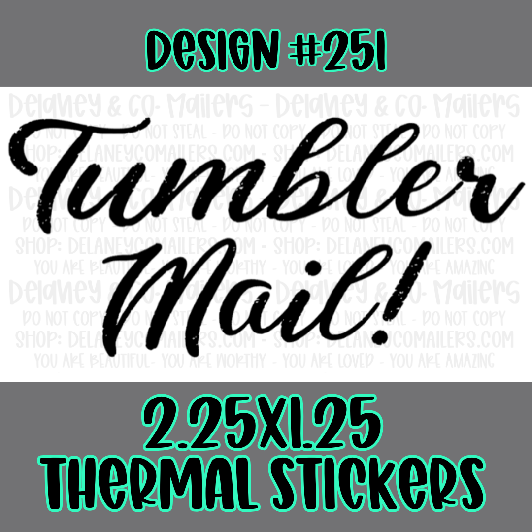 Happy Mail - 2.25x1.25 Thermal Pkg. Stickers