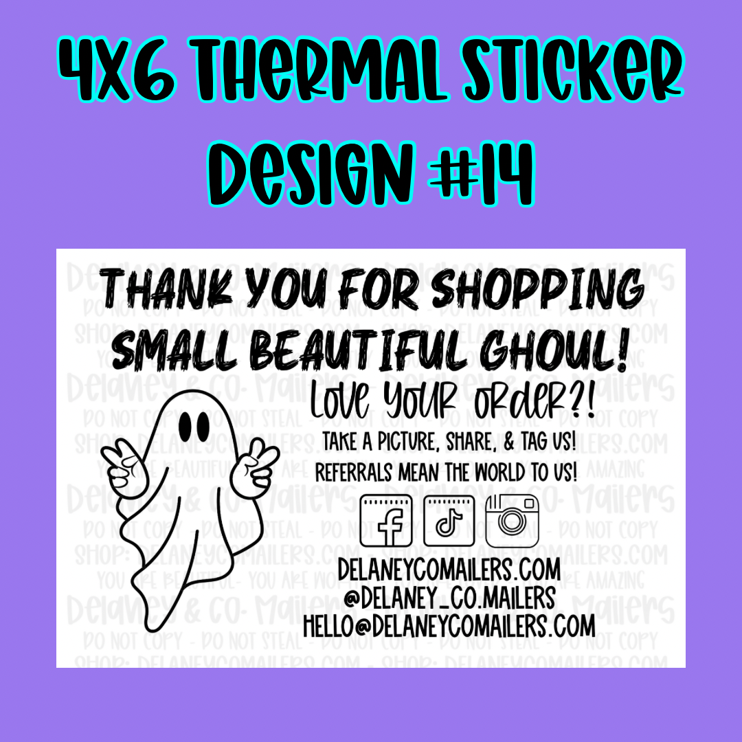 4x6 Thermal Pkg. Stickers [SemiCustom]