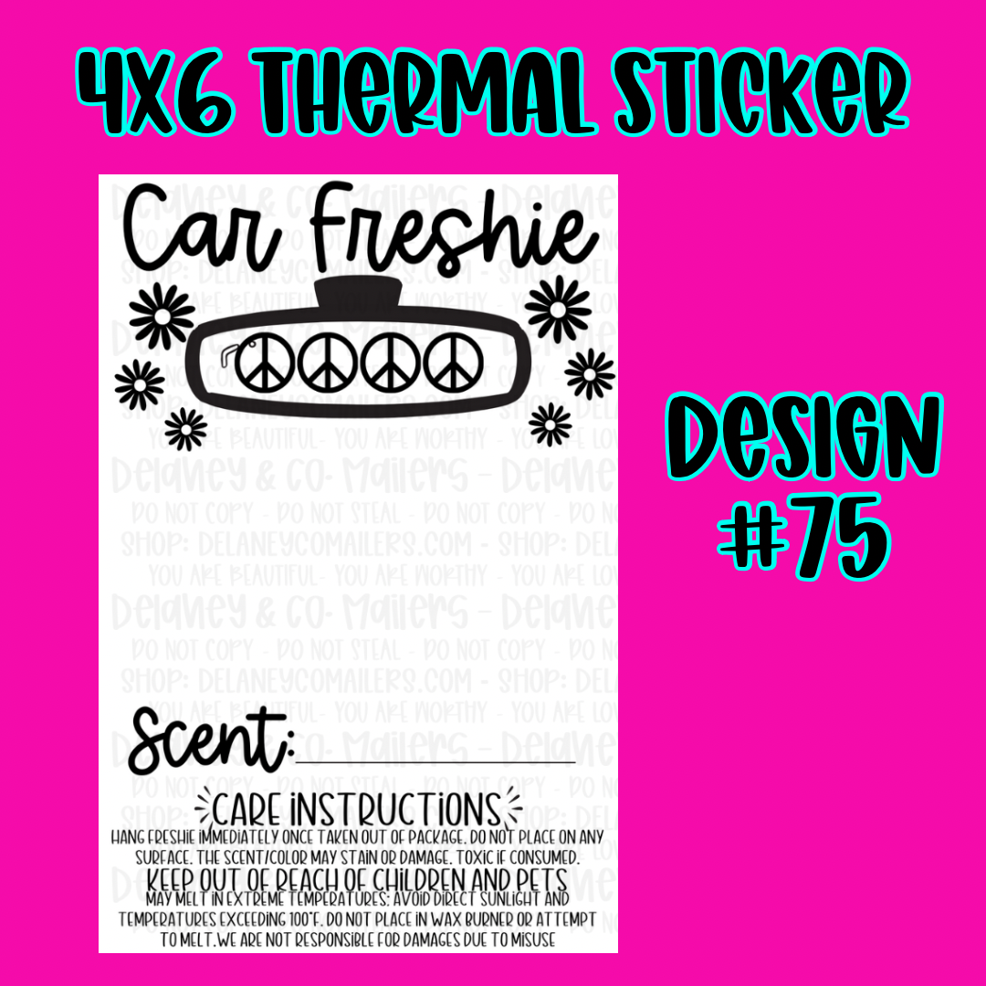 4x6 Thermal Pkg. Stickers [SemiCustom]