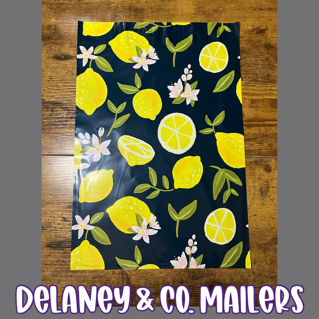 10x13 Lemons + Flowers Polymailer [10]