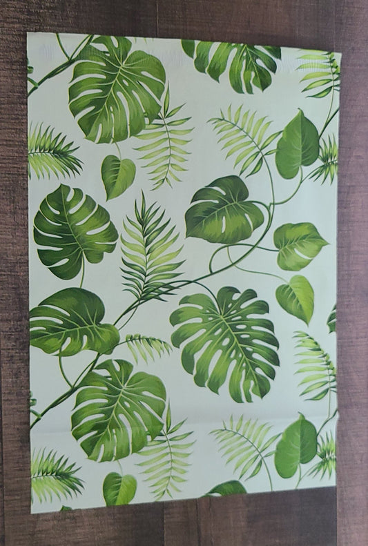 14.5x19x4 Banana Leaves Polymailer [5]