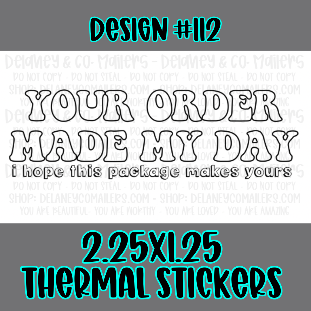 Miscellaneous - 2.25x1.25 Thermal Pkg. Stickers