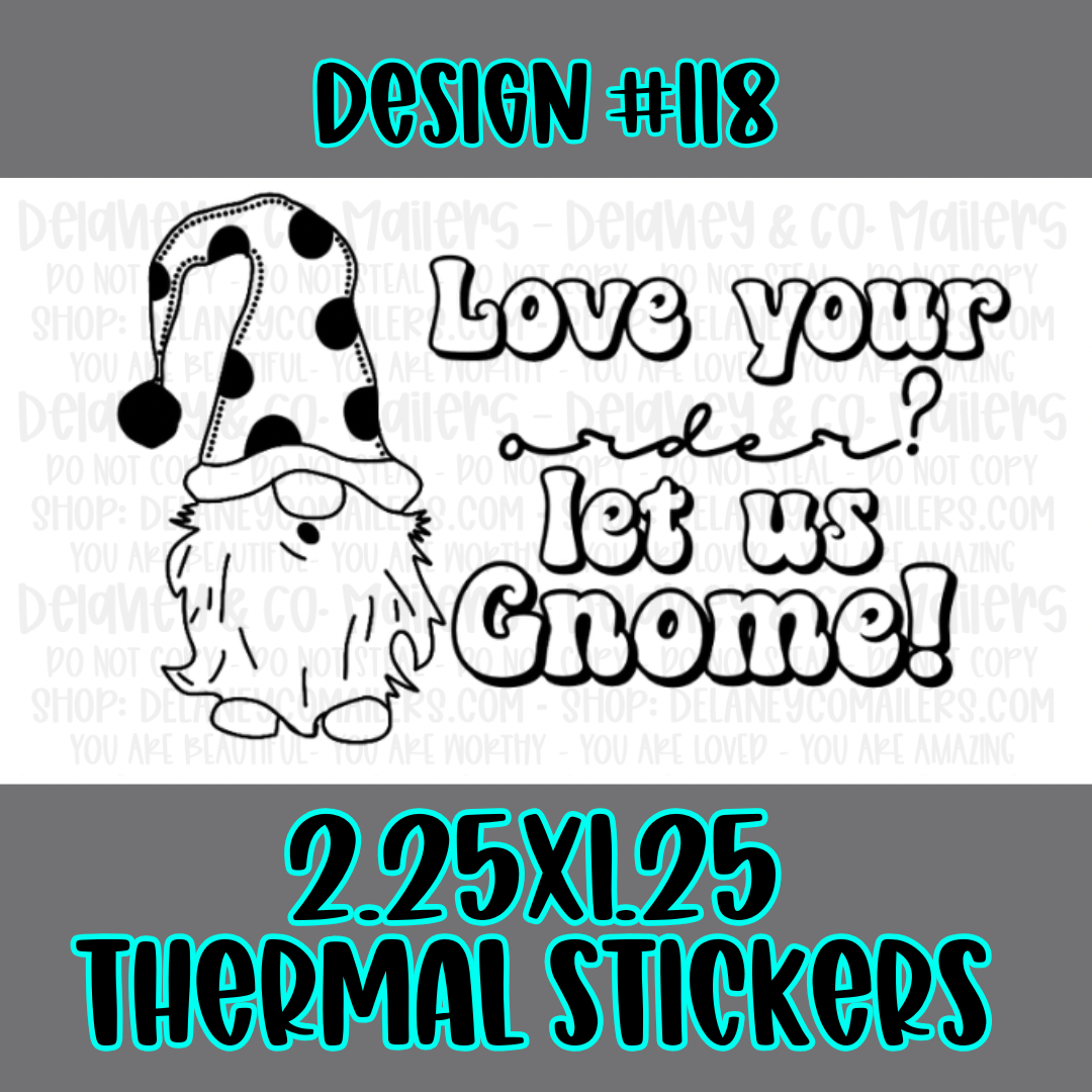 Leave A Review - 2.25x1.25 Thermal Pkg. Stickers