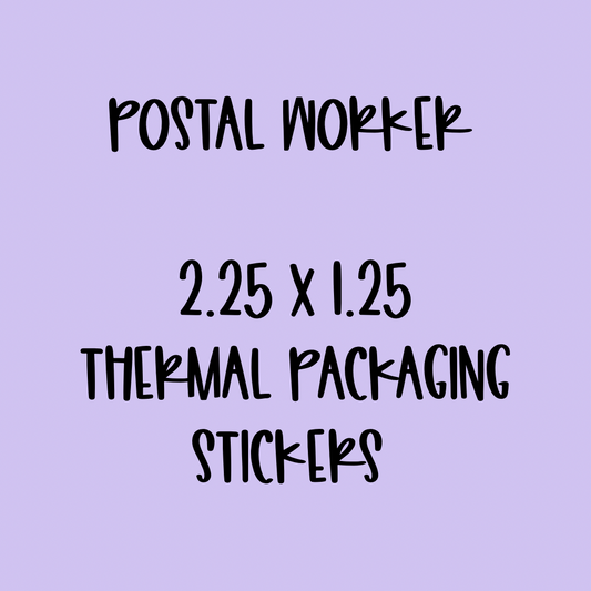 Postal Worker - 2.25x1.25 Thermal Pkg. Stickers