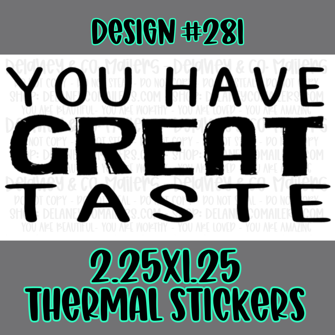 Miscellaneous - 2.25x1.25 Thermal Pkg. Stickers