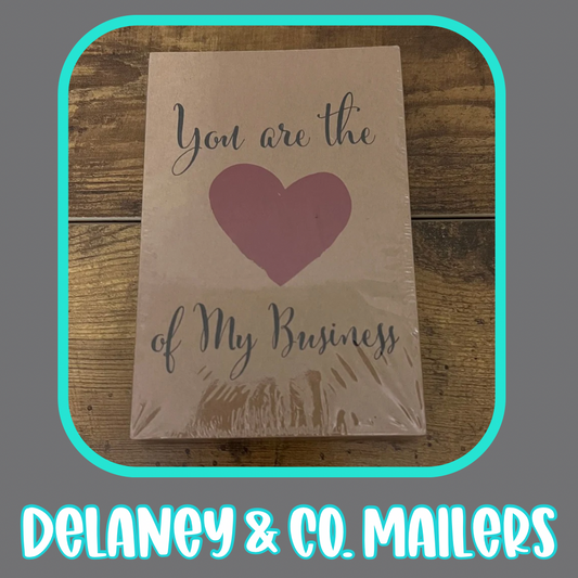 4x6 Thank You Cards - You Are The Heart Of My Business [50]