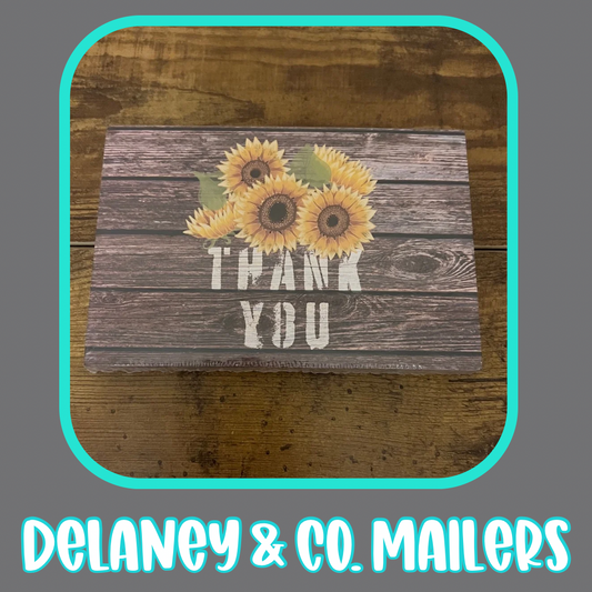 4x6 Thank You Cards - Sunflower [50]