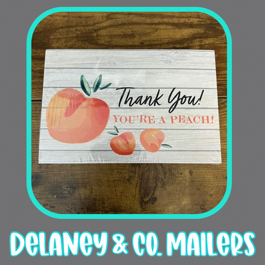 4x6 Thank You Cards - Thank You! You’re A Peach! [50]