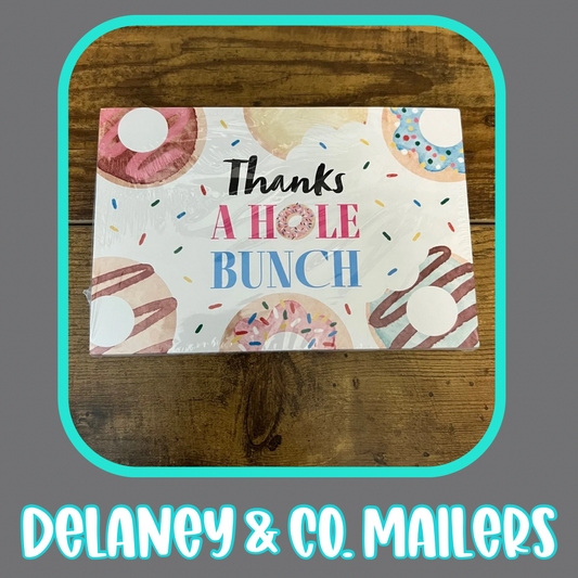 4x6 Thank You Cards - Thanks A Hole Bunch [50]