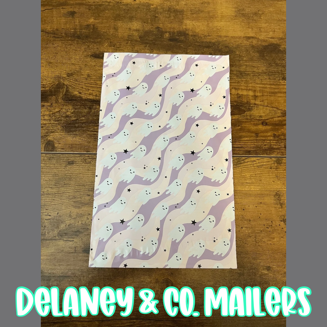 12x15.5 Pastel Ghosts Polymailer [10]