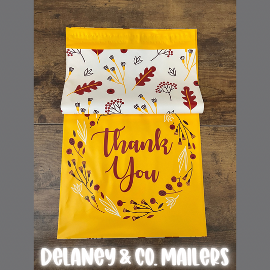 10x13 Fall Thank You Polymailer [10]