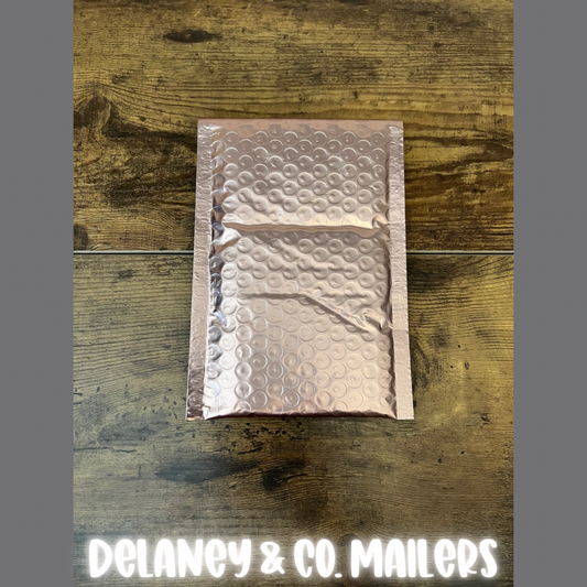 4.25x8 Rose Gold Bubble Mailer