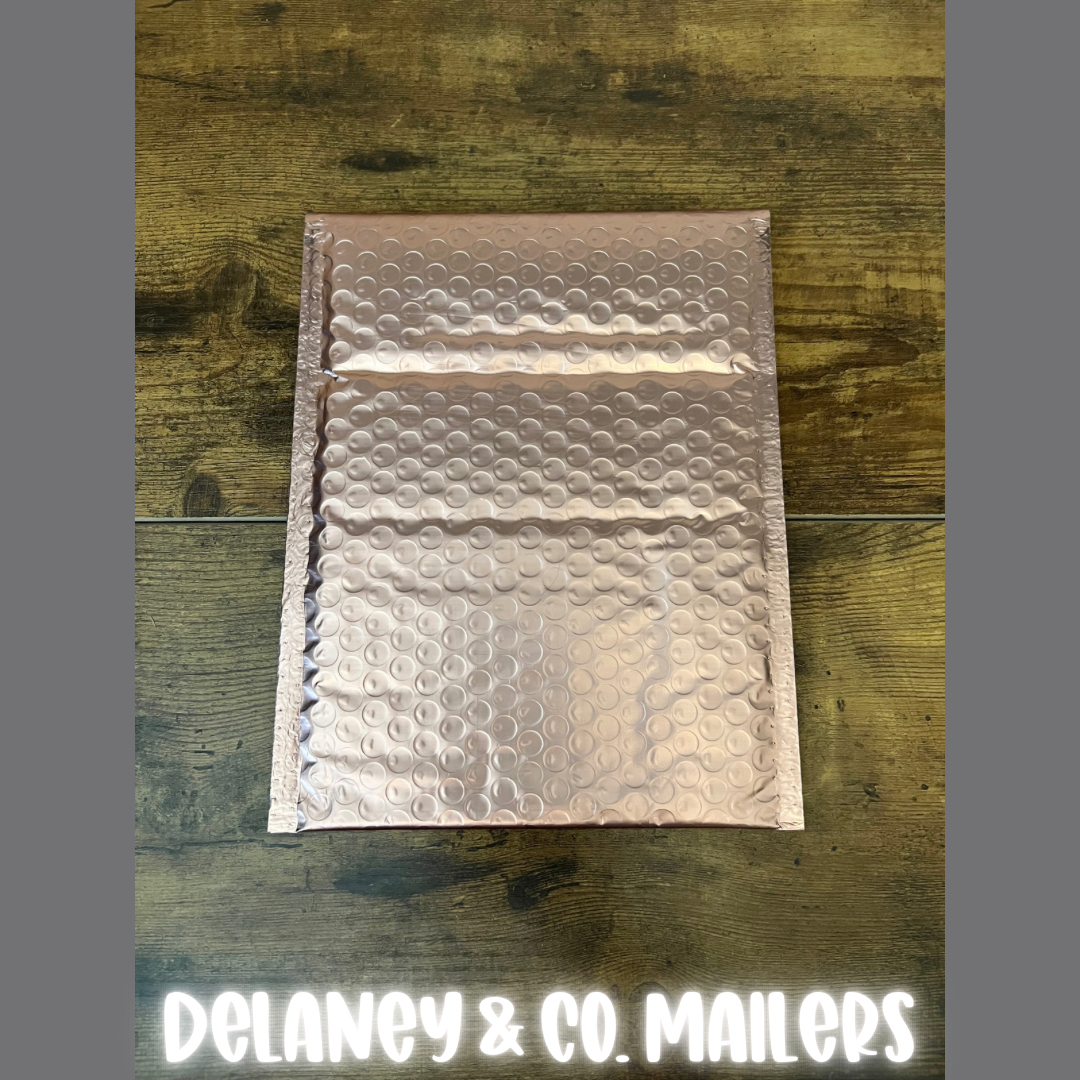 6.5x10 Rose Gold Bubble Mailer