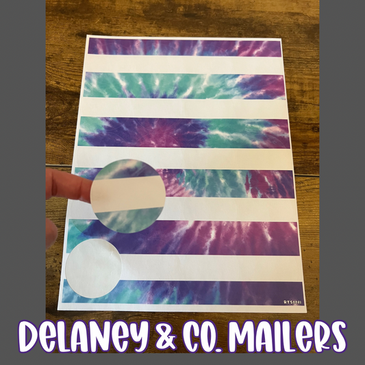 Fill In The Blank - DCM Tie Dye Stickers