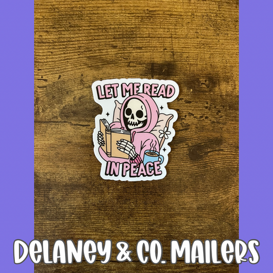Let Me Read In Peace [Vinyl Sticker]