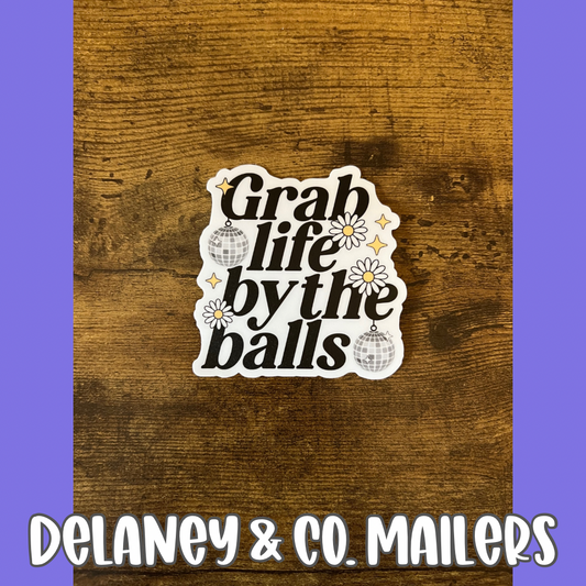 Grab Life By The Balls [Vinyl Sticker]