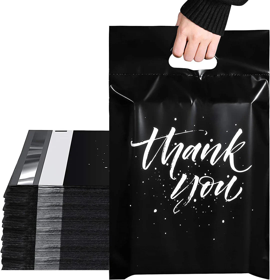 Thank You Polymailer + Handle - Black [10]