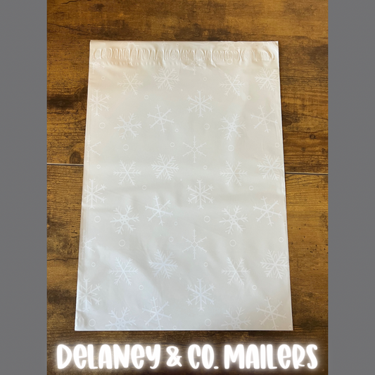 10x13 Neutral Snowfalke Polymailer [10]