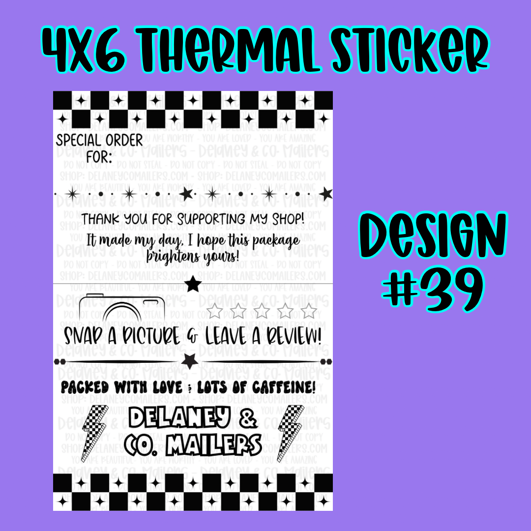 4x6 Thermal Pkg. Stickers [SemiCustom]